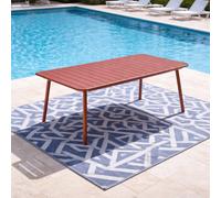 Bergame table de jardin 10-12 places 234cm terracotta