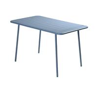 Bergame table de jardin 4 à 6 places 120cm bleu