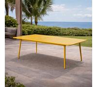 Bergame table de jardin 8-10 places 200cm jaune