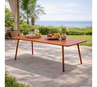 Bergame table de jardin 8-10 places 200cm terracotta
