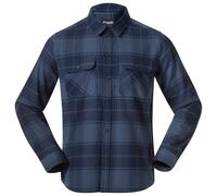 Bergans - Nordmarka Flannel Shirt - Chemise - S - granite blue/navy blue check
