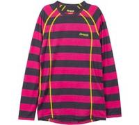 Bergans of Norway Fjellrapp Youth Shirt Hot Pink / Solid Dark Grey Striped Taille: 164 | T-shirts Outlet | kids | Rose