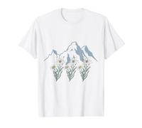 Berge Suisse Alpes Edelweiss Panier Fleur des Alpes T-Shirt Graphique avec Valeur