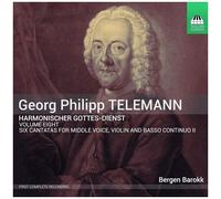 Bergen Barokk - Telemann: Harmonischer Gottes-Dienst, Vol. 8 - Six Cantatas [Compact Discs]