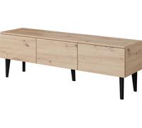 BERGEN chêne scandinave Armoire RTV, table TV, commode TV, 1503D, trois portes, couleur chêne ARTISAN, 150x48x37 cm