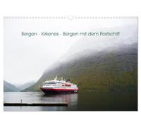 Bergen - Kirkenes - Bergen mit dem Postschiff (Wandkalender 2026 DIN A3 quer), CALVENDO Monatskalender: Mit dem Postschiff Norwegen erleben
