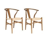 Bergen - lot de 2 chaises - bois - Bois