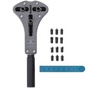 BERGEON Ouvre-boîtier de Montre avec Quatre Jeux de Broches, Noir, ouvre-boîte, Noir, Ouvre-Tout