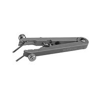 Bergeon Pince à Barrettes à Ressort 6825, à fourches Larges, fabriquée en Aluminium anodisé, pour Retirer et insérer Les Barrettes à Ressort
