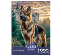 Berger Allemand 1000 Pièces Chien de Grande Taille Puzzle en Papier Qualité Supérieure Cadeau Unique Adultes Et Adolescents Dès 14 Ans 70x50cm/1000pcs