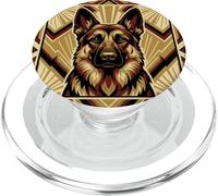 Berger Allemand Art Déco Beau Géométrique PopSockets PopGrip pour MagSafe