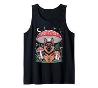Berger Allemand Cottagcore Champignon Chiens Berger Allemand Débardeur