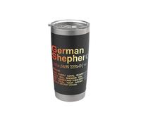 Berger allemand Dictionnaire des races canines Gobelet isotherme en acier inoxydable double paroi
