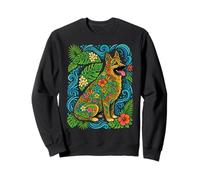Berger Allemand Fleurs Tropicales Floral Chien Summer Vibes Sweatshirt