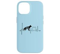 Berger Allemand Heartbeat EKG Dogs are My Cardio Coque pour iPhone 14