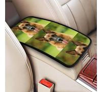 Berger allemand heureux imprimé,Coussin de protection universel pour accoudoir de console centrale de véhicule, doux et confortable, pour poignée de maintien.