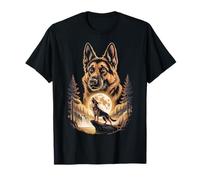 Berger Allemand Hurlant Pleine Lune T-Shirt