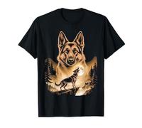 Berger Allemand Hurlant Pleine Lune T-Shirt
