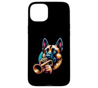 Berger Allemand Jouant Trompette Coque pour iPhone 15 Plus