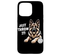 Berger Allemand Just Throw It Chiens propriétaires de Chiens Coque pour iPhone 15 Pro Max
