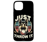 Berger Allemand Just Throw It Dogs Propriétaire de Chien Coque pour iPhone 15 Plus