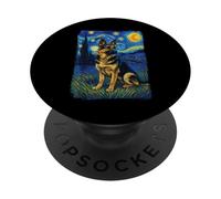 Berger Allemand Nuit Étoilée PopSockets PopGrip Adhésif