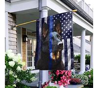 Berger Allemand Policier. K9. La Ligne Bleue Drapeaux De Vacances Coupe-Vent Et Étancheune Drapeaux De Pirate Supérieure Drapeau De Jardin Décoration Pour Porche Patio Maison M