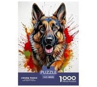 Berger Allemand Puzzle 1000 Pièces Adultes intéressant Puzzles 1000 Pièces Peinture Art Décor À La Maison 38x26cm/1000pcs