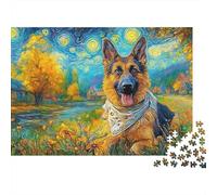 Berger Allemand Puzzle 1000 pièces - Moment Détente Et Créativité, Puzzle Premium pour Adultes, Boîte Cadeau Et Poster Inclus, 70x50cm/1000pcs
