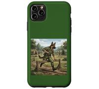 Berger Allemand Soldat Parcours d'obstacles Dressage Chien Coque pour iPhone 11 Pro Max