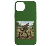 Berger Allemand Soldat Parcours d'obstacles Dressage Chien Coque pour iPhone 14 Plus