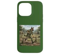 Berger Allemand Soldat Parcours d'obstacles Dressage Chien Coque pour iPhone 14 Pro Max