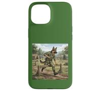 Berger Allemand Soldat Parcours d'obstacles Dressage Chien Coque pour iPhone 15