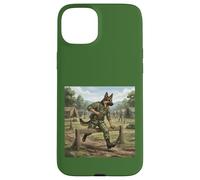 Berger Allemand Soldat Parcours d'obstacles Dressage Chien Coque pour iPhone 15 Plus