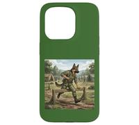 Berger Allemand Soldat Parcours d'obstacles Dressage Chien Coque pour iPhone 15 Pro
