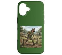 Berger Allemand Soldat Parcours d'obstacles Dressage Chien Coque pour iPhone 16