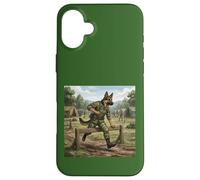 Berger Allemand Soldat Parcours d'obstacles Dressage Chien Coque pour iPhone 16 Plus