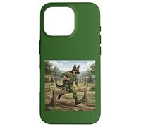 Berger Allemand Soldat Parcours d'obstacles Dressage Chien Coque pour iPhone 16 Pro