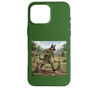 Berger Allemand Soldat Parcours d'obstacles Dressage Chien Coque pour iPhone 16 Pro Max
