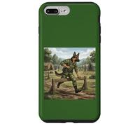 Berger Allemand Soldat Parcours d'obstacles Dressage Chien Coque pour iPhone 7 Plus/8 Plus