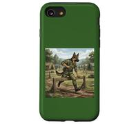 Berger Allemand Soldat Parcours d'obstacles Dressage Chien Coque pour iPhone SE (2020) / 7/8
