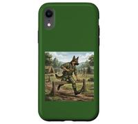 Berger Allemand Soldat Parcours d'obstacles Dressage Chien Coque pour iPhone XR