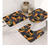 Berger Allemand Tapis De Bain 3 Pièces Absorbant Tapis De Toilette Durable Carpettes De Toilette pour Douche Chambre À Coucher Intérieur