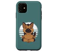 Berger Allemand Yoga Méditer Drôle Chiens Meme Coque pour iPhone 11