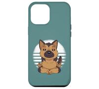 Berger Allemand Yoga Méditer Drôle Chiens Meme Coque pour iPhone 12 Pro Max