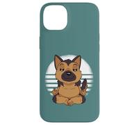 Berger Allemand Yoga Méditer Drôle Chiens Meme Coque pour iPhone 14 Plus