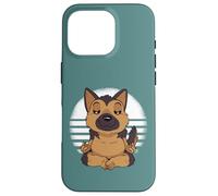 Berger Allemand Yoga Méditer Drôle Chiens Meme Coque pour iPhone 16 Pro