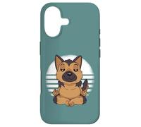 Berger Allemand Yoga Méditer Drôle Chiens Meme Coque pour iPhone 17