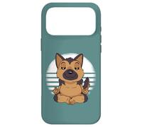 Berger Allemand Yoga Méditer Drôle Chiens Meme Coque pour iPhone 17 Pro Max