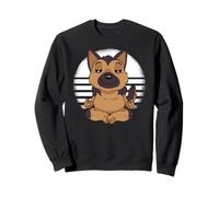 Berger Allemand Yoga Méditer Drôle Chiens Meme Sweatshirt